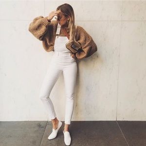 Second Skin Overalls high rise skinny white, XS